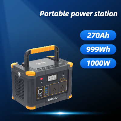 الصين 999wh Portable Solar Generator Power Station Lithium LiFePO4 Battery 500W 1000W المزود