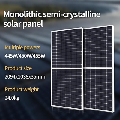 الصين 330W - 460W نظام تخزين الطاقة الشمسية نصف خلية أحادية السليكون PV الوحدة المزود
